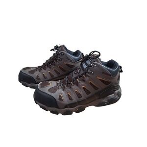 Skechers Mens size 9 Leather Blais-Bixford Steel Toe Hiking Work Boots Gorpcore